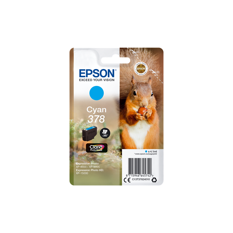 Epson 378 Cartouche Cyan Originale