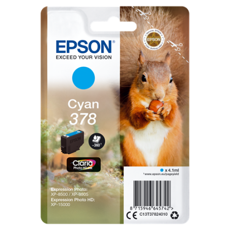 Epson 378 Cartouche Cyan Originale 