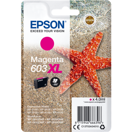Epson 603XL Cartouche Magenta Originale 
