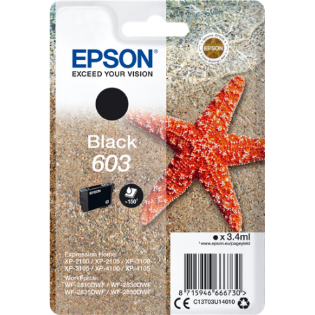 Epson 603 Cartouche Noir Originale 