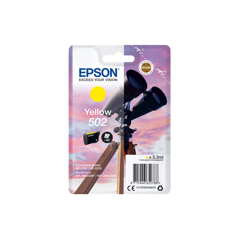 Epson 502 Cartouche Jaune Originale