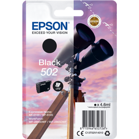 Epson 502 Cartouche Noir Originale 