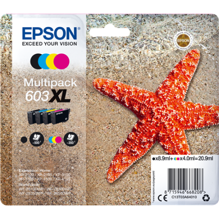 Epson 603XL Multipack 4 Couleurs Original 