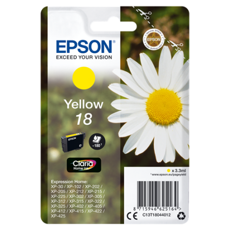 Epson 18 Cartouche Jaune Originale 