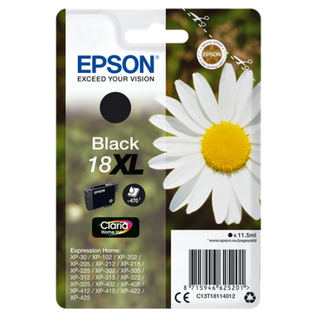 Epson 18XL Cartouche Noir Originale 
