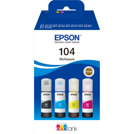 Epson 104 Multipack 4 Couleurs Original 