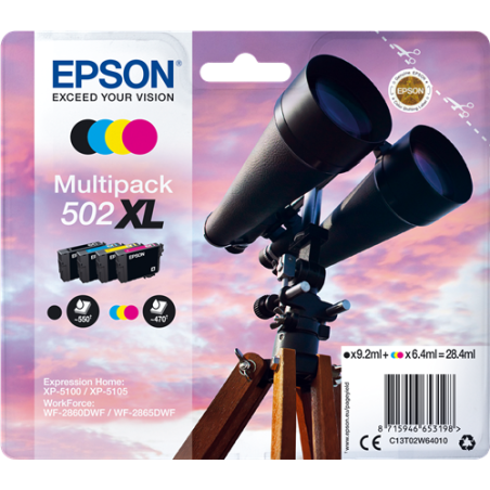 Epson 502XL Multipack 4 Couleurs Original 
