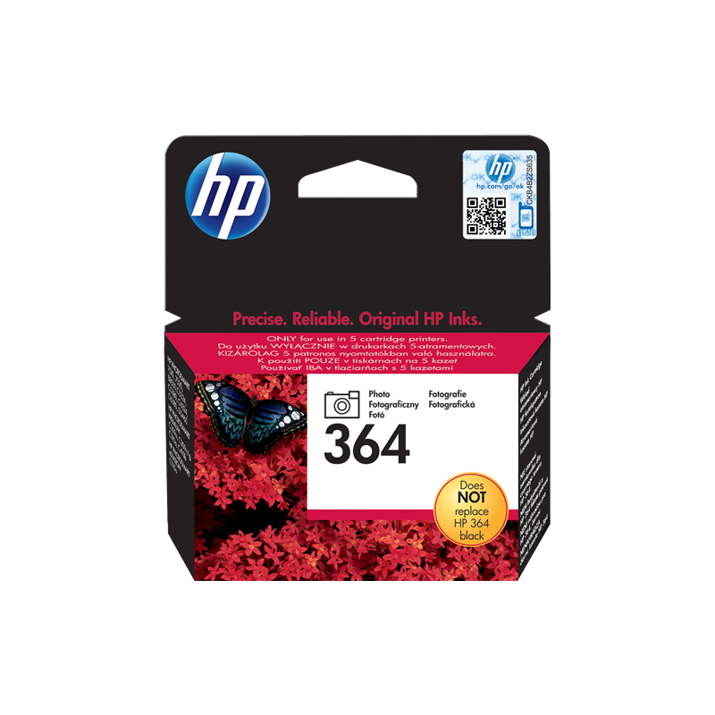 HP 364 Cartouche Noir photo Originale