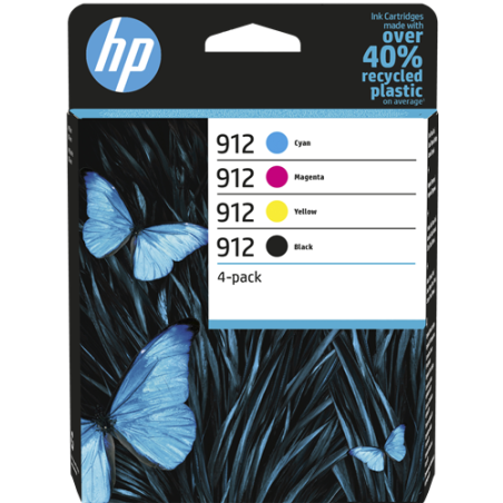 HP 912 Multipack 4 Couleurs Original 