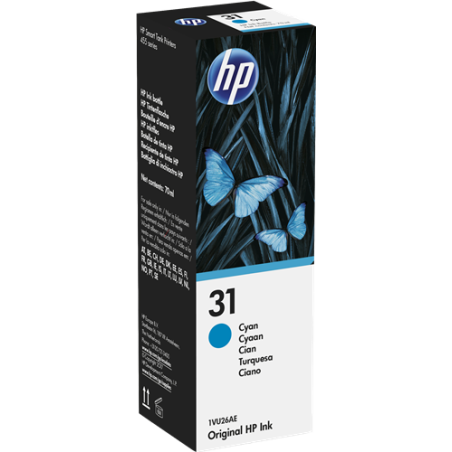 HP 31 Cartouche Cyan Originale 