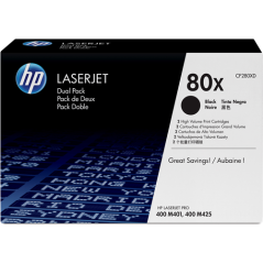 HP 80X Multipack Noir Original 