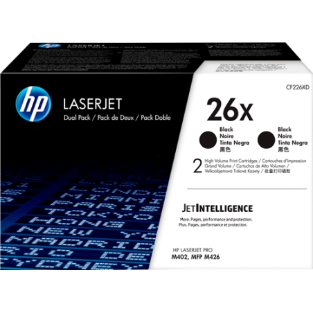 HP 26X Multipack Noir Original 