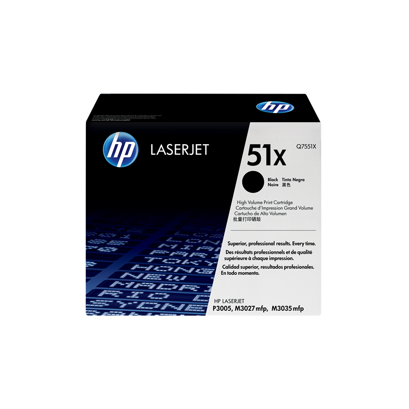 HP 51X Toner Noir Original (Q7551X)
