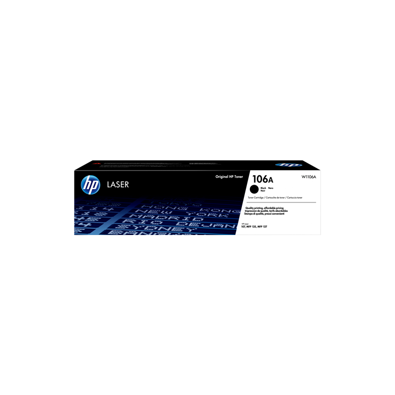 HP 106A Toner Noir Original (W1106A)