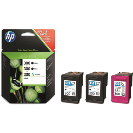 HP 300 Multipack 4 Couleurs Original 
