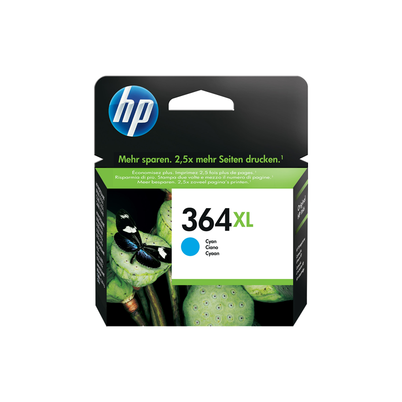 HP 364XL Cartouche Cyan Originale
