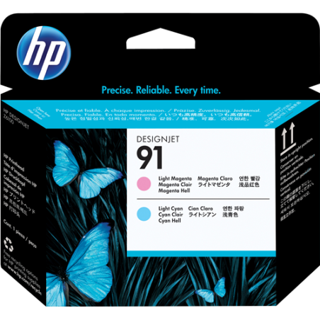 HP 91 Tête d'impression Cyan clair / Magenta clair Originale 