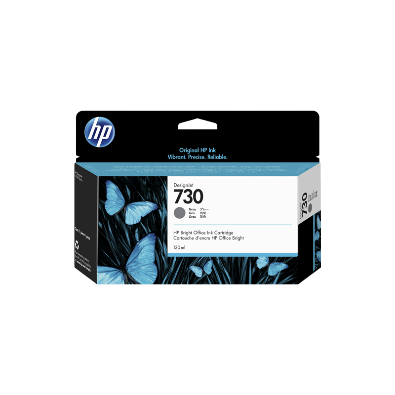 HP 730 Cartouche Gris 130ml Originale