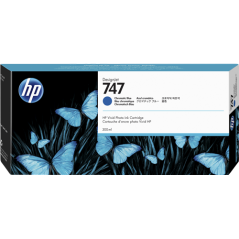HP 747 Cartouche Bleu Originale 