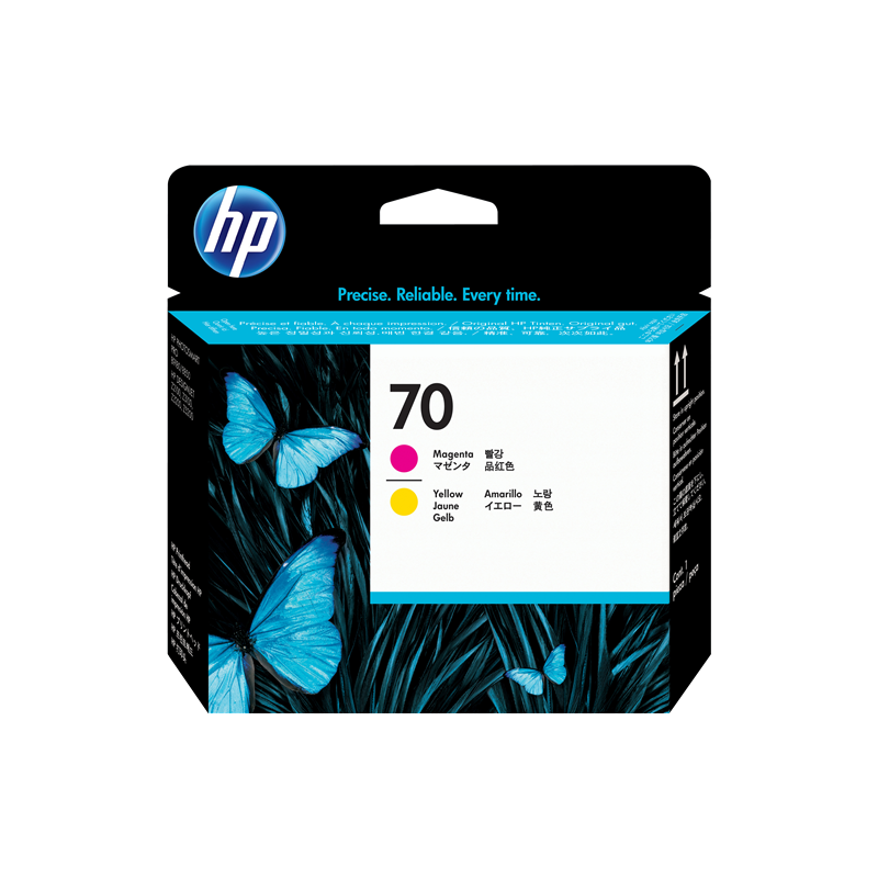 HP 70 Tête d'impression Jaune / Magenta Originale