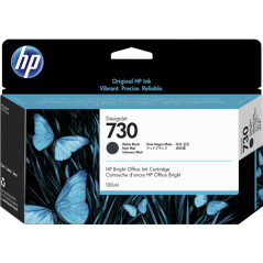 HP 730 Cartouche Noir Originale 