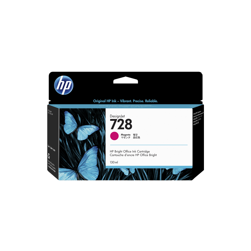 HP 728 Cartouche Magenta 130ml Originale