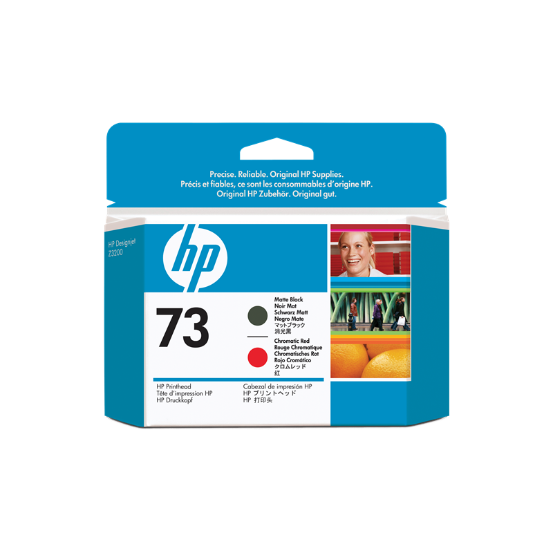 HP 73 Tête d'impression Noir / Rouge Originale