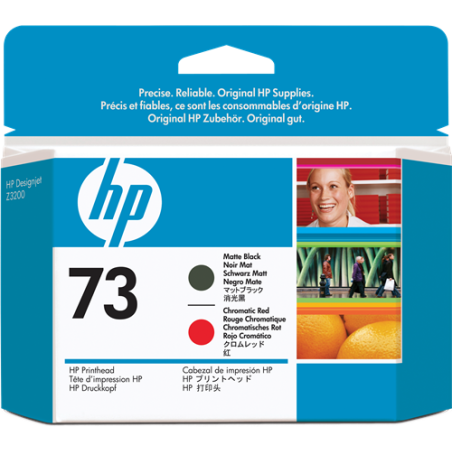 HP 73 Tête d'impression Noir / Rouge Originale 