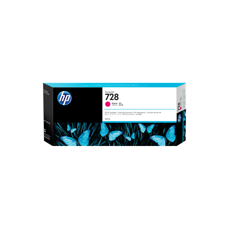 HP 728 Cartouche Magenta 300ml Originale