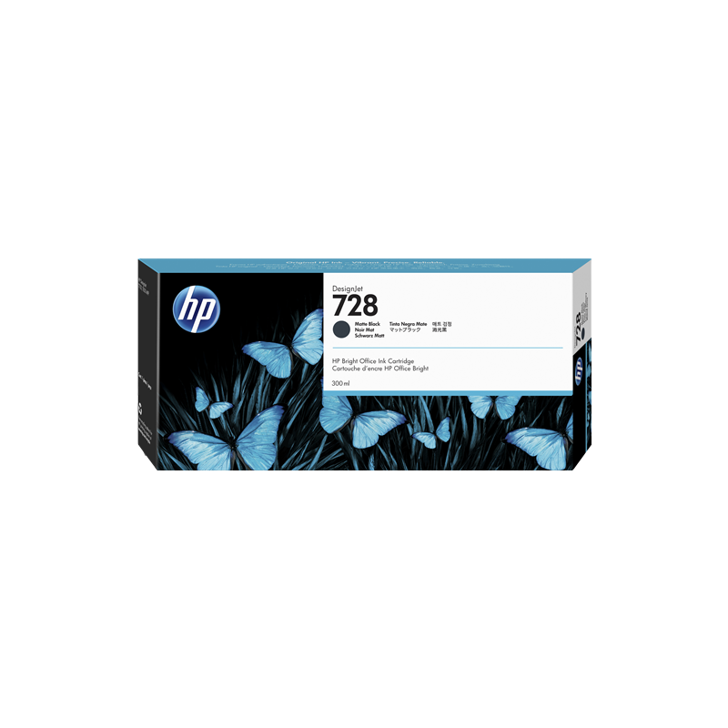 HP 728 Cartouche Noir 300ml Originale