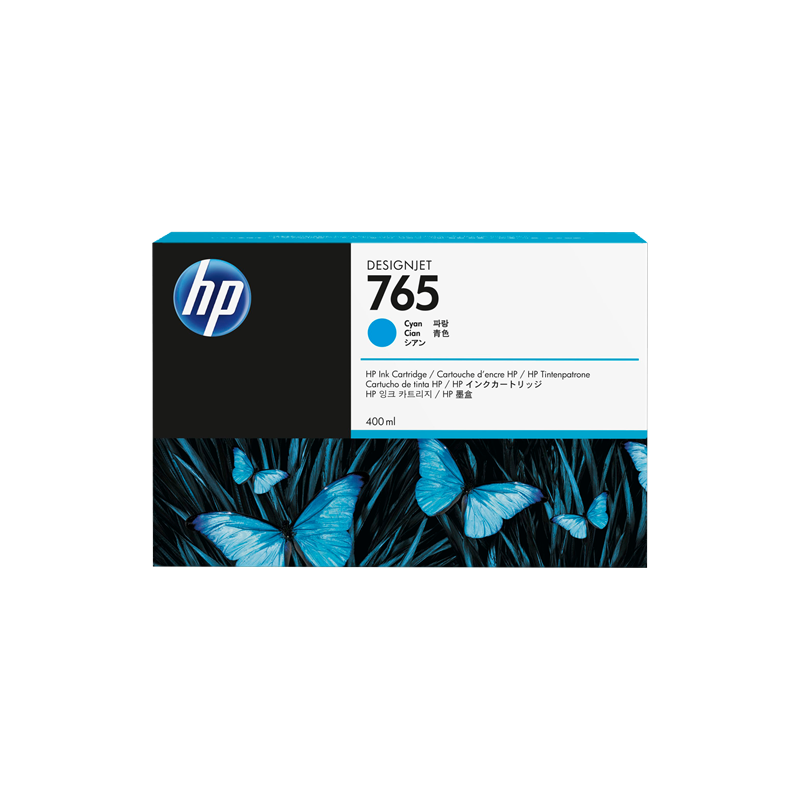HP 765 Cartouche Cyan Originale