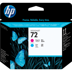 HP 72 Tête d'impression Cyan / Magenta Original 