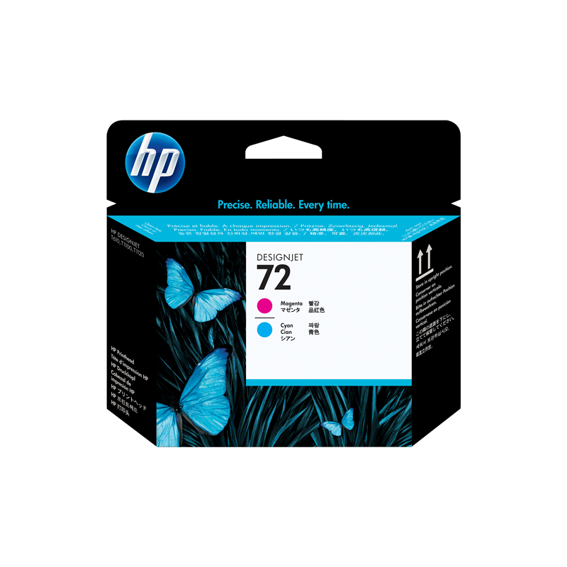 HP 72 Tête d'impression Cyan / Magenta Original