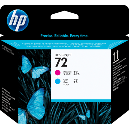 HP 72 Tête d'impression Cyan / Magenta Original 