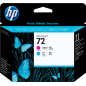 HP 72 Tête d'impression Cyan / Magenta Original