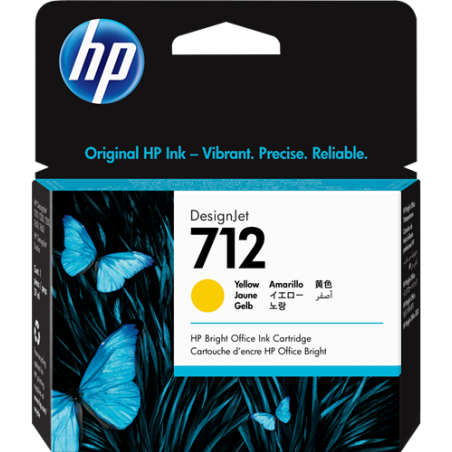 HP 712 Cartouche Jaune Originale 