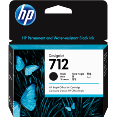 HP 712 Cartouche Noir Originale 