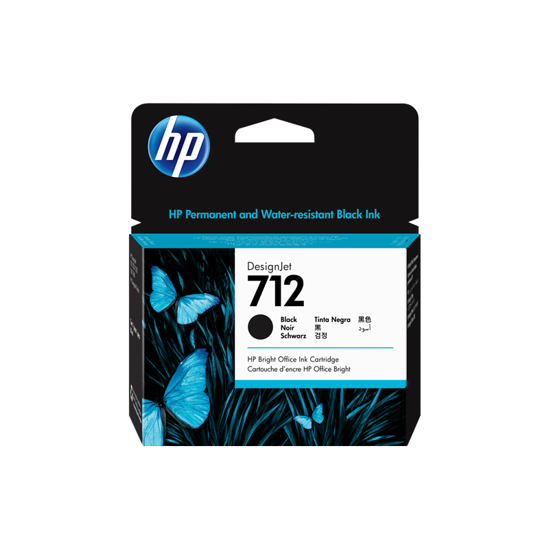 HP 712 Cartouche Noir XL Originale