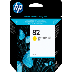 HP 82 Cartouche Jaune Originale 