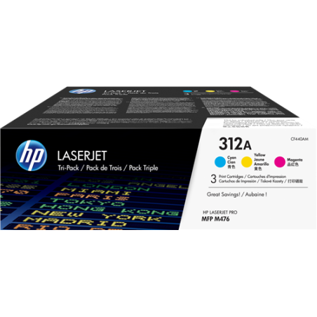 HP 312A Multipack 3 Couleurs Original 