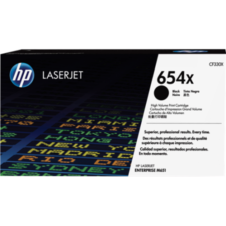 HP 654X Toner Noir Original 