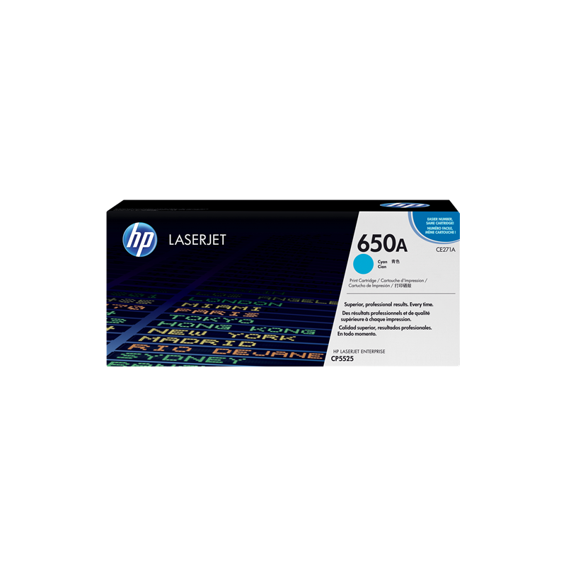 HP 650A Toner Cyan Original (CE271A)