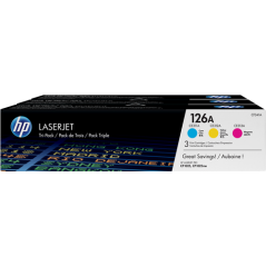 HP 126A Multipack 3 Couleurs Original 