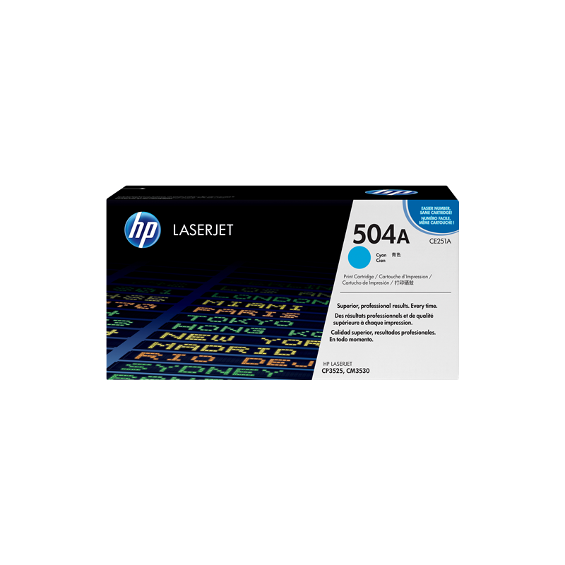 HP 504A Toner Cyan Original (CE251A)