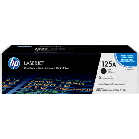 HP 125A Multipack Noir Original 