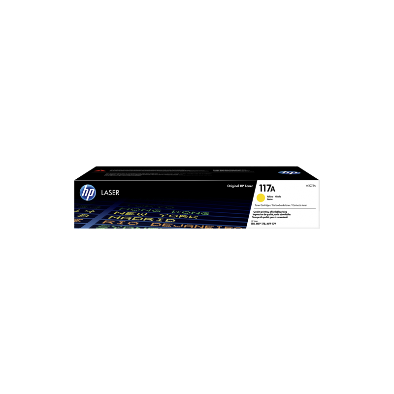 HP 117A Toner Jaune Original (W2072A)