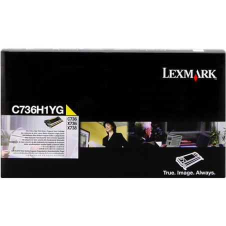 Lexmark C736H1YG Toner Jaune Original 