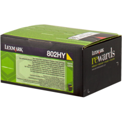Lexmark 802HY Toner Jaune Original 