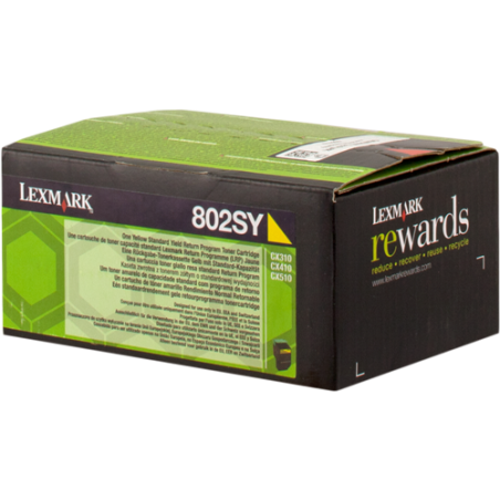 Lexmark 802SY Toner Jaune Original 