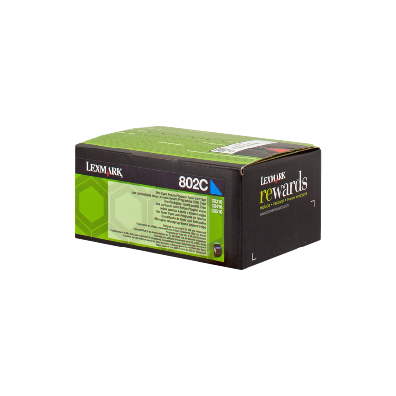 Lexmark 802C Toner Cyan Original